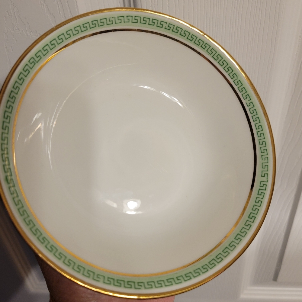 Vintage Dish ~ L. Bernardaud & Co Limoges D & Co France ~ Greek Key Pattern Bowl - Picture 8 of 9